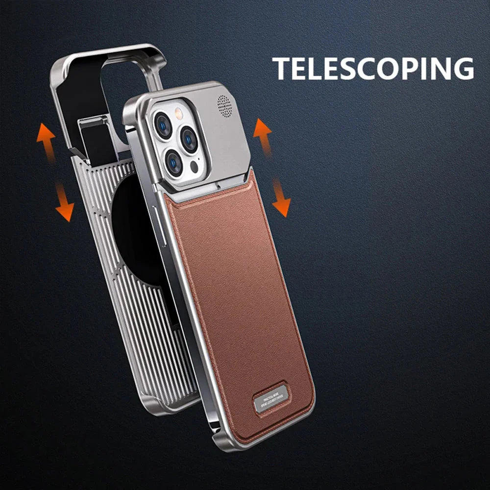 FlareMode's Luxury Leather Metal iPhone Case