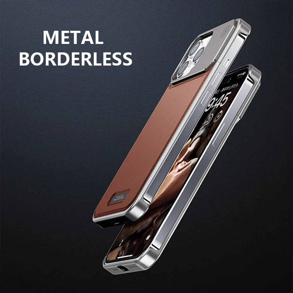 FlareMode's Luxury Leather Metal iPhone Case