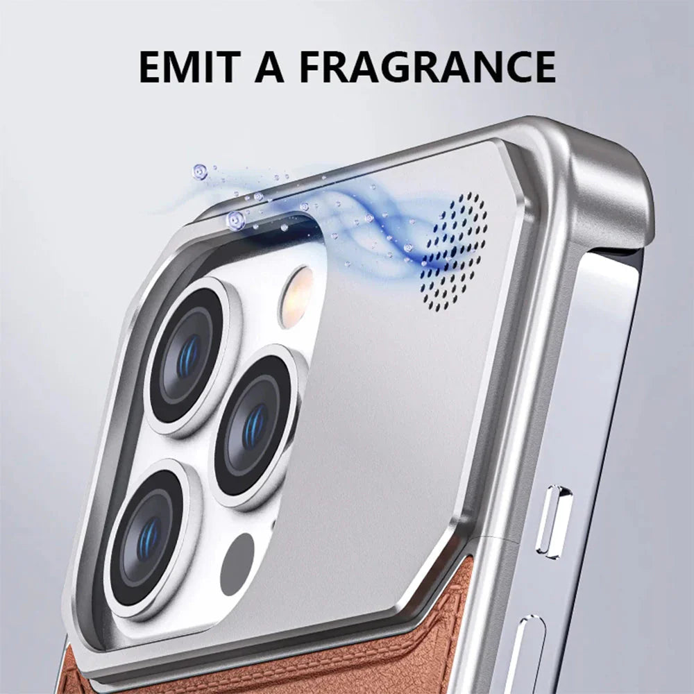 FlareMode's Luxury Leather Metal iPhone Case