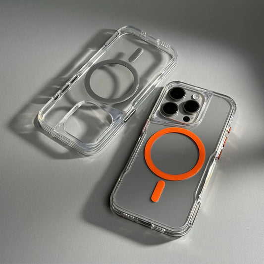 FlareMode's Clear Crystal Anti-Drop MagSafe Phone Case for iPhone